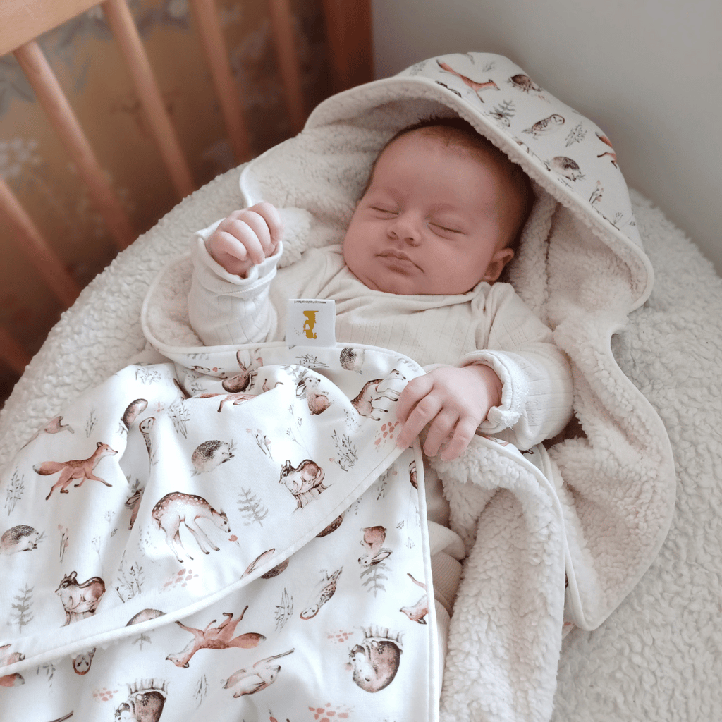 wikkeldoek - bosdieren - teddy