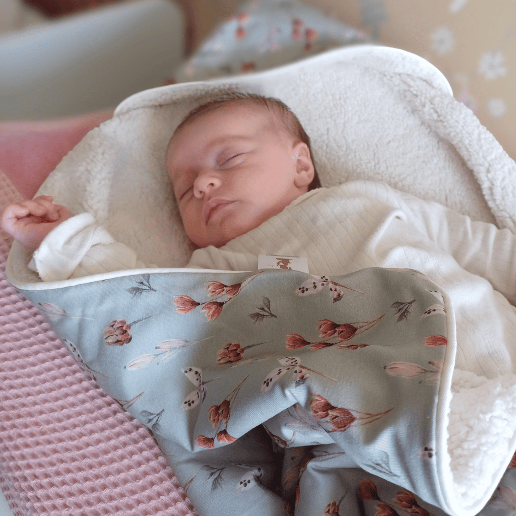 Wikkeldoek - bloemen - oud roze - collectie - Sophie's Favorites