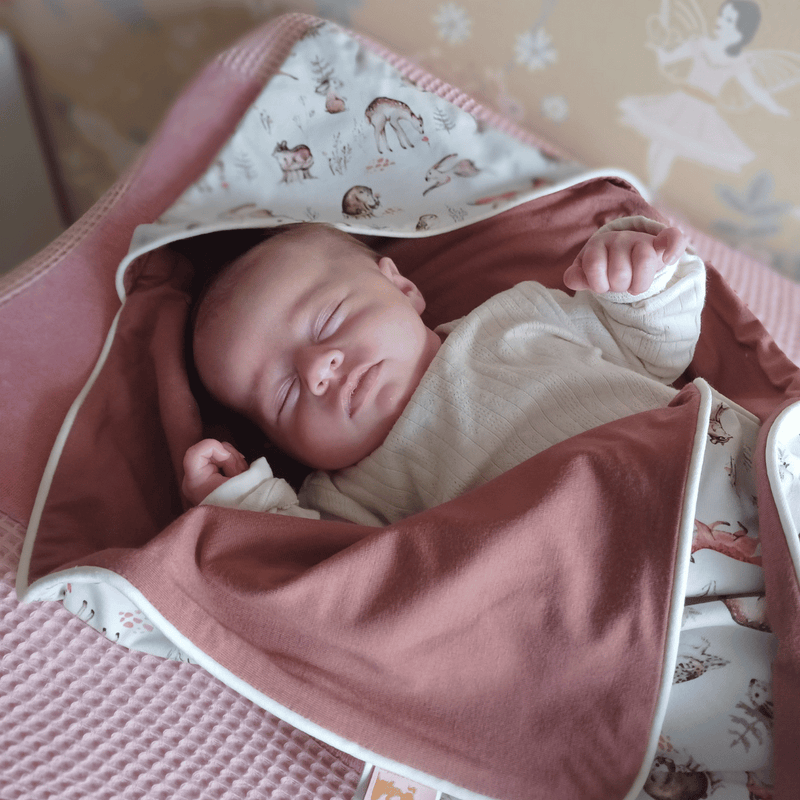 wikkeldoek bosdieren bamboe bruin